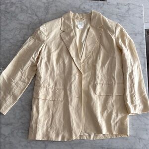 H&M Butter Yellow/Cream Blazer Jacket